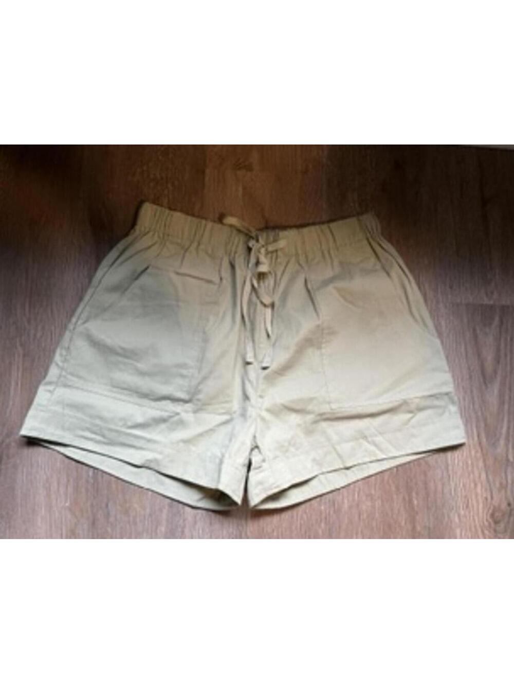 Casual Green Drawstring Shorts Size M